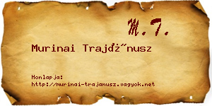 Murinai Trajánusz névjegykártya